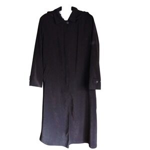 Tabloid black Hooded  Coat  Lined Mint Condition Boutique Finish size 10
